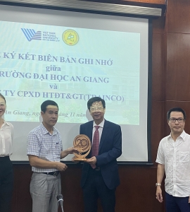 BUỔI LÀM VIỆC VÀ GIAO LƯU GIỮA CÔNG TY TRAINCO & ĐẠI HỌC AN GIANG