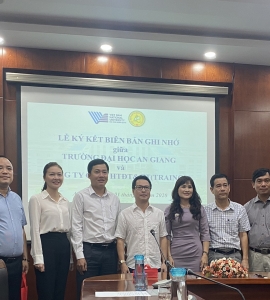 BUỔI LÀM VIỆC VÀ GIAO LƯU GIỮA CÔNG TY TRAINCO & ĐẠI HỌC AN GIANG