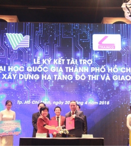 LỄ KÝ KẾT TÀI TRỢ GIỮA ĐẠI HỌC QUỐC GIA TP.HCM VÀ CÔNG TY TRAINCO